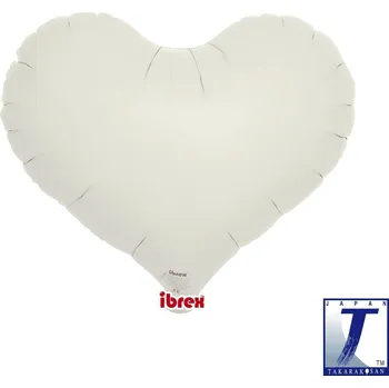 Party dekorace Balónek srdce smetanové 35 cm t211532