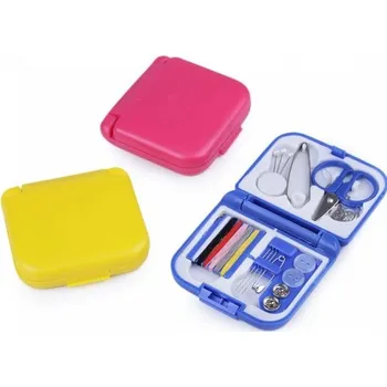 Textilie Šitíčko v plastovém pouzdře zelené