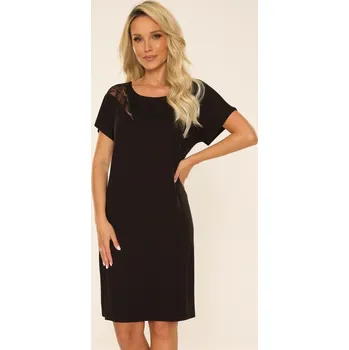 Dámské noční prádlo Košile De Lafense Velar Plus 737 Velar kr/r 3XL-4XL Velikost: 4XL, Barva: Černá