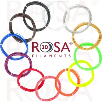 Filament 3D PEN PACK ROSA3D / PLA / SPECIAL COLOURS / 1,75 mm / 12 x 10m