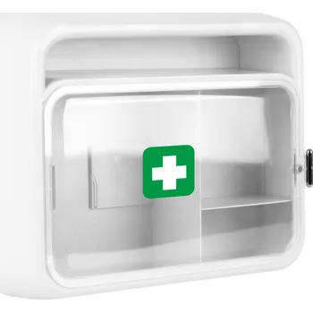 Zdravotnický materiál Traiva s.r.o. Nástěnná lékárnička prosklená NL3 Verze: RŮŽOVÁ / FAB-001 - Kód: 18280