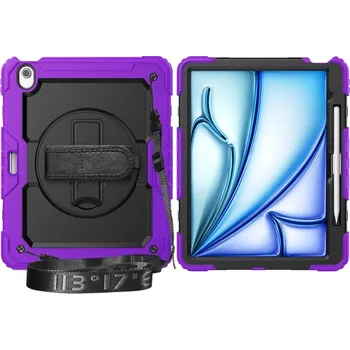 Pouzdro na tablet VSECHNONAMOBIL 81758 SOLID 360 Odolný obal pro Apple iPad Air 13 2025 / Air 13 2024 fialový