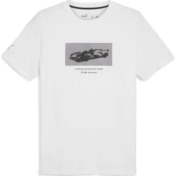 Pánské triko Puma BMW M MOTORSPORT NEW ESSENTIALS CAR CRAPHIC TEE S Bílá, Černá