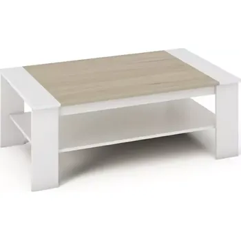 Konferenční stolek Konferenční stolek Bern Bílá/černá