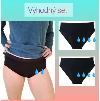 Menstruační kalhotky Set 3 ks mix Velikost: S