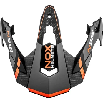 Helma na motorku Kšilt pro přilby n312 drone, nox (černá matná,červená)