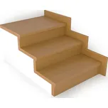Schodový nášlap / profil TOPSTEP Flex Buk 1200 × 340 × 11 mm
