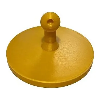 Razítko XXL klasické kulaté razítko včetně štočku Ø 90mm, maxi rozměr, zlaté