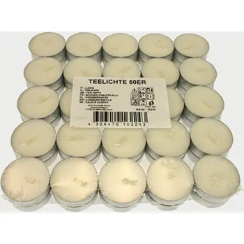 Svíčka Čajové svíčky 50 ks cca. 4 h hoří