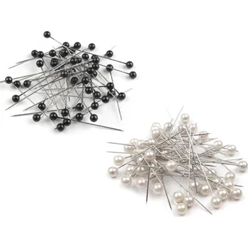 Gadget Ozdobné špendlíky délka 54 mm bílá perleť