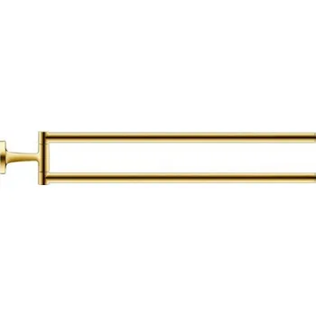 Držák na ručník Duravit Starck T - Dvojitý držák ručníků, otočný, délka 47 cm, zlatá 0099413400