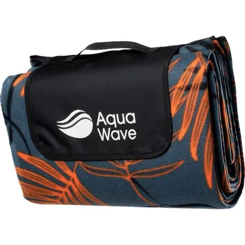 Pikniková deka Aquawave Salva Blanket Orange Palms Print 200 x 200 cm