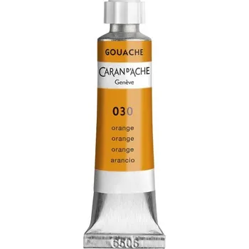 Speciální výtvarná barva Kvašová barva, oranžová, tuba 10 ml, CARAN D'ACHE 2001.030