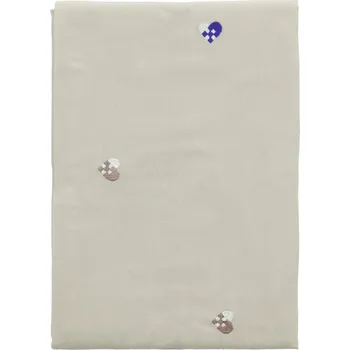 ubrus Södahl, Ubrus Christmas Hearts Embroidery 140 x 220 cm béžovo-modrý - Formadore