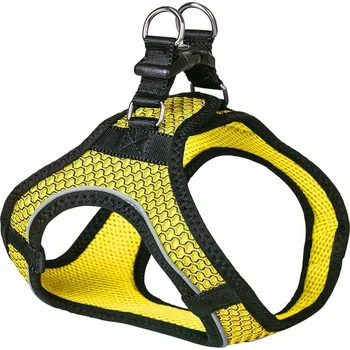 Postroj pro psa Nobby hrudní postroj MESH AIR žlutá S-M