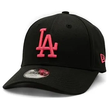 Módní doplněk Dětská Kšiltovka New Era - 9FORTY League Essential - LA Dodgers - Black / Pink dětské kšiltovky Child (52-54 cm)