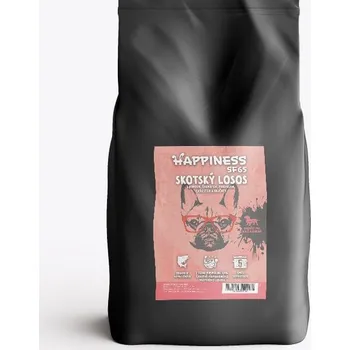 Krmivo pro psa HAPPINESS Superfood65 Adult Small - skotský losos s koprem, špenátem, fenyklem chřestem a rajčaty 2kg