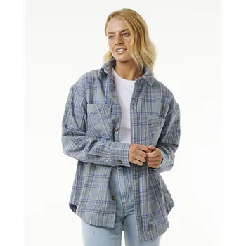 Pánské tričko Košile Rip Curl HIGH TIDE SOFT FLANNEL Mineral Blue velikost M