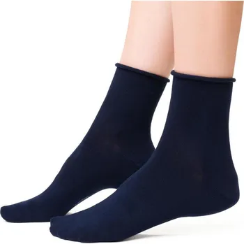 Dámské ponožky Tmavě modré dámské bambusové ponožky Art.125 WD006, NAVY BLUE Velikost: 35/37