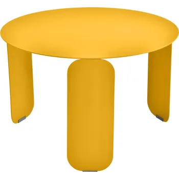 Zahradní stůl Žlutý kovový zahradní konferenční stolek Fermob Bebop 60 cm