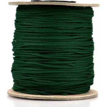 Dětské navlékací korálky Pro Háčkování Bižuterní šňůra 1,5 mm tmavě zelená 5 m