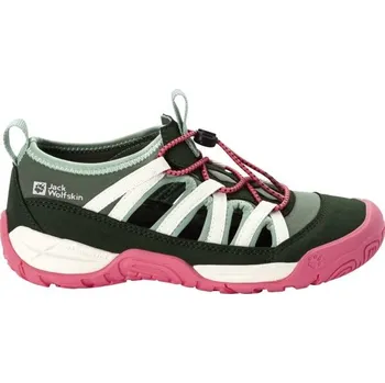 Dívčí sandály Dětské sandály Jack Wolfskin VILLI SANDAL K 36 Zelená, Růžová, Bílá