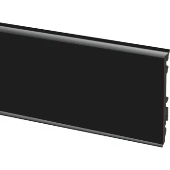 Podlahová lišta Cezar Podlahová lišta soklová PVC - MASTERLINE 9005 Černá Matná 80 mm (2,2m)