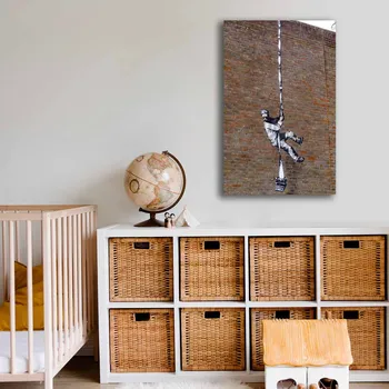 Obraz ASIR Obraz na plátně Banksy Street Art – Vězeň na útěku