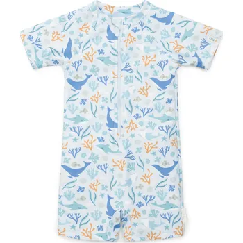 Kojenecké plavky Little Dutch Plavky s krátkým rukávem Ocean Dreams Blue velikost. 74/80 modrá