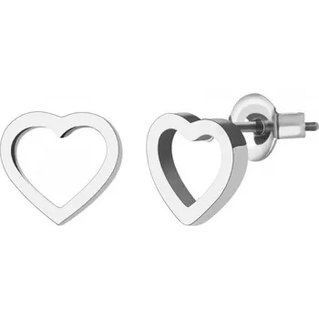 Náušnice Prosperk Náušnice ocelové pecky srdíčka jemná S5117