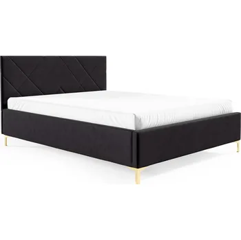 Postel Postel PK 30 160x200 cm - zlaté nohy Černá