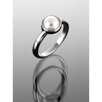 Prsten Prosperk Prsten ocelový s perličkou Velikost prstenů: 7 (EU: 54-56) 28236/7 -
