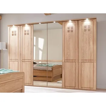 Šatní skříň Šatní skříň se zrcadlem CORTINA dub masiv