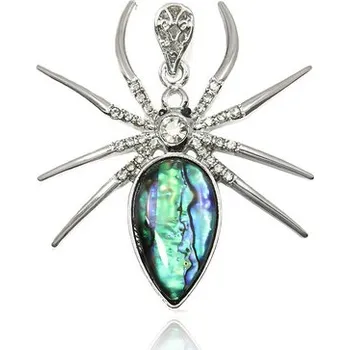 Přívěsek Přívěsek pavouk z paua mušle (Velikost: 4 x 3 cm)