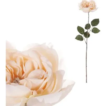 umělá květina Umělá květina růže anglická 55 cm krémová