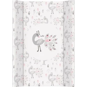 Přebalovací podložka CEBA Dvoustranná přebalovací podložka Comfort Lolly Polly Peacock s pevnou deskou (50x70) 50x70 černá