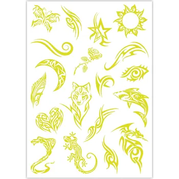 kreativní sada Tetování svítící ve tmě