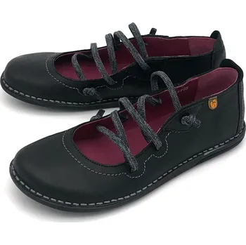 Dámské baleríny Dámské kožené baleríny 5905-0001/2 JUNGLA černá Barva: černá mix, Velikost: 36