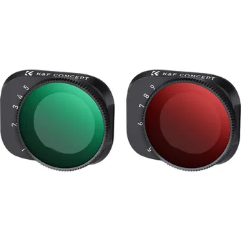 K&F For DJI Drone Filter Mini 3 Pro /Mini 3, Variable ND2-ND32 + ND32-ND512 Filter with Single-side