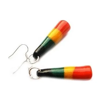 Náušnice Fimos Náušnice Fimo - rasta S3599