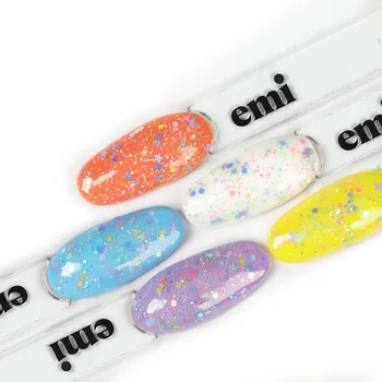 Lak na nehty emi E.MiLac Baby Top Gel, 9 ml. - Bezvýpotkový top gel