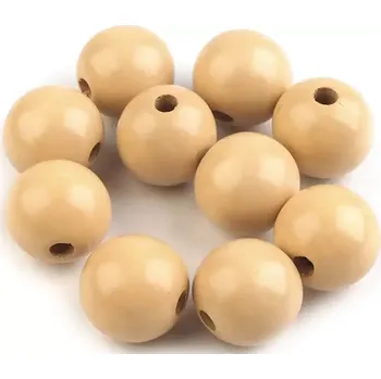 Korálek Dřevěný korálek Ø22-25 mm Buk (Dřevěný korálek Buk)