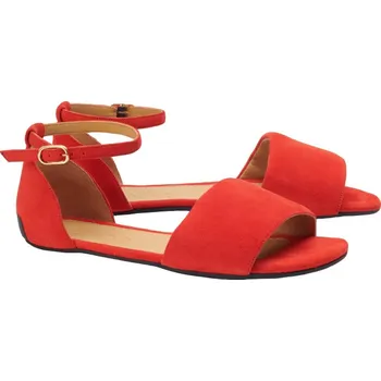 Dámská obuv ZAQQ TEQA 36-43 NAPPA/VELUR Dvouvrstvá hlazená i broušená kůže Červená 37