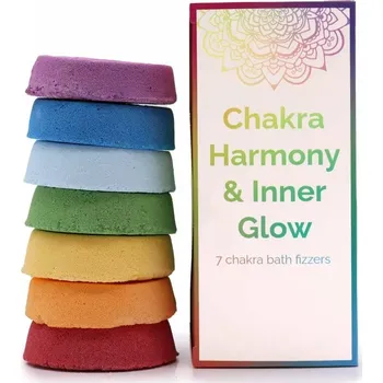 Pouzdro na tablet Čakrové tablety do koupele – velké balení 7 esenciálních tablet pro harmonizaci energetických center