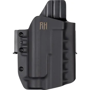 Příslušenství pro sportovní střelbu RH Holsters FROGY - Glock 17/22/31 + Streamlight TLR-2 HL - vnější kydexové pouzdro - poloviční sweatguard - černá Pouzdro je pro: Pravák