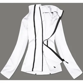 Bílá dámská mikina s nízkým stojáčkem (HH020-45) odstíny modré L (40)