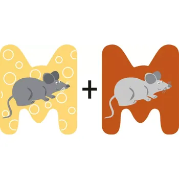 small foot Dřevěné písmeno M