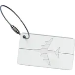 Visačka na kufr kovová 7,5 x 4,5 cm Barva: Stříbrná - doprava zdarma od 1499 Kč