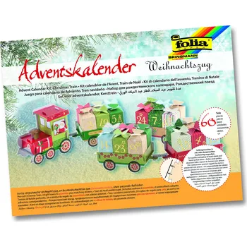 Dětské zboží Adventní kalendář - Vánoční vláček - 57 dílů