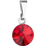 Přívěsek červený Rivoli se Swarovski Elements Light Siam 8 mm